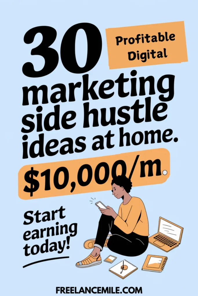 30 Profitable Digital Marketing Side Hustle Ideas at Home 30 Profitable Digital Marketing Side Hustle Ideas at Home