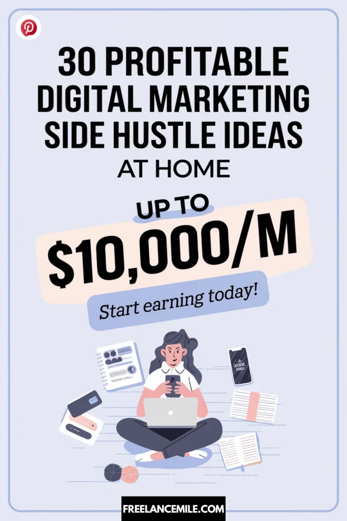 30 Profitable Digital Marketing Side Hustle Ideas at Home 30 Profitable Digital Marketing Side Hustle Ideas at Home