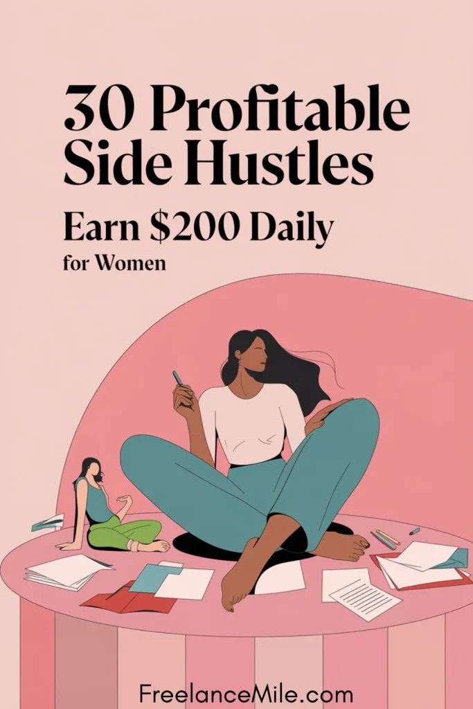 30 Profitable Side Hustles That Pay Daily for Women [2025]
