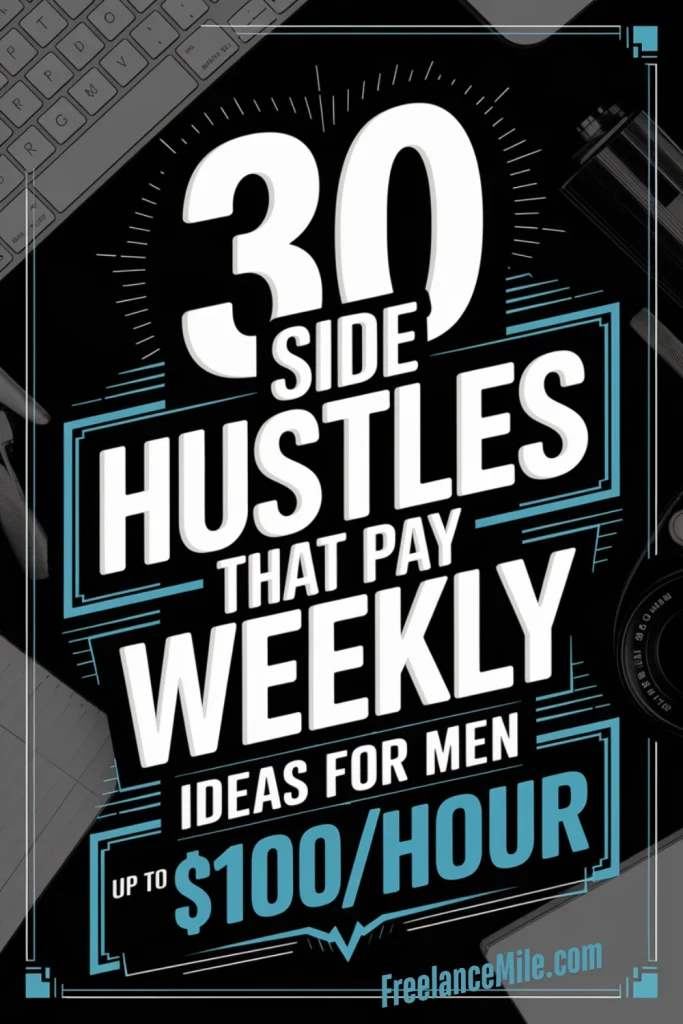 30 Side Hustles That Pay Weekly: Ideas for Men 30 Side Hustles That Pay Weekly: Ideas for Men