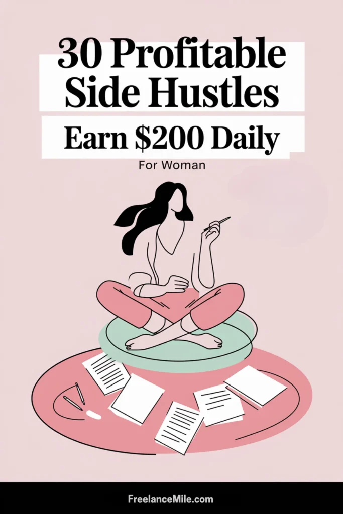 30 Profitable Side Hustles That Pay Daily for Women [2025]