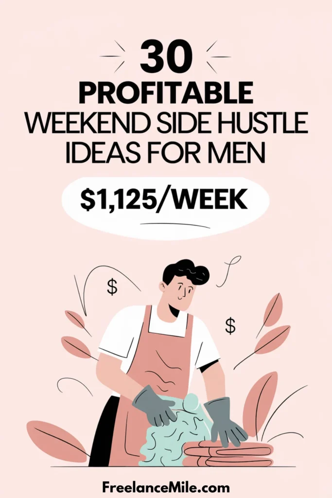 30 Profitable Weekend Side Hustles and Ideas for Men