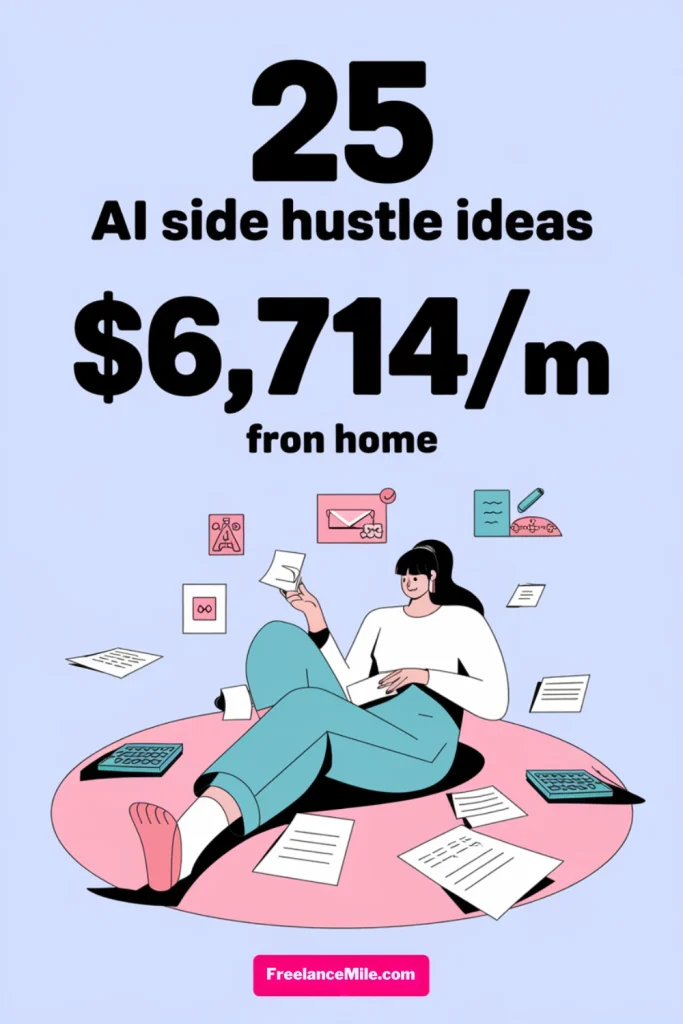 25 AI Side Hustle Ideas at Home You Can Start in 2025 25 AI Side Hustle Ideas at Home You Can Start in 2025