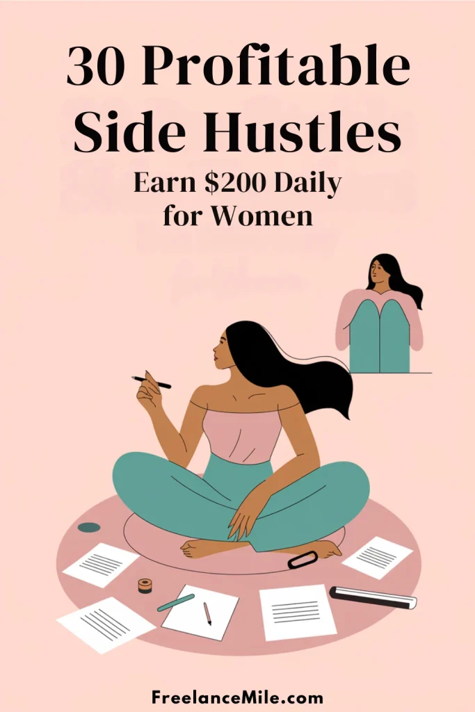 30 Profitable Side Hustles That Pay Daily for Women [2025]