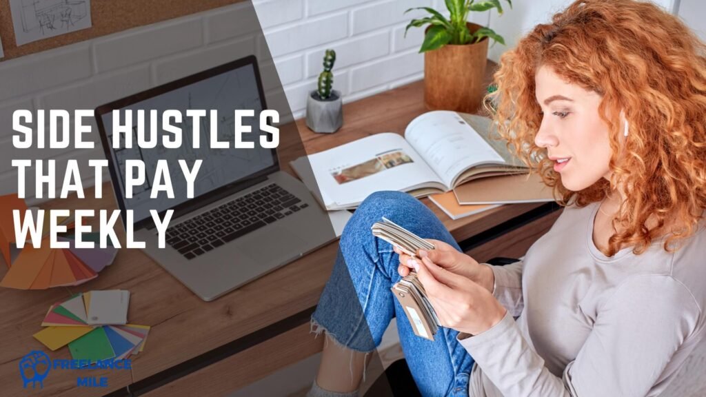 side hustles that pay weekly