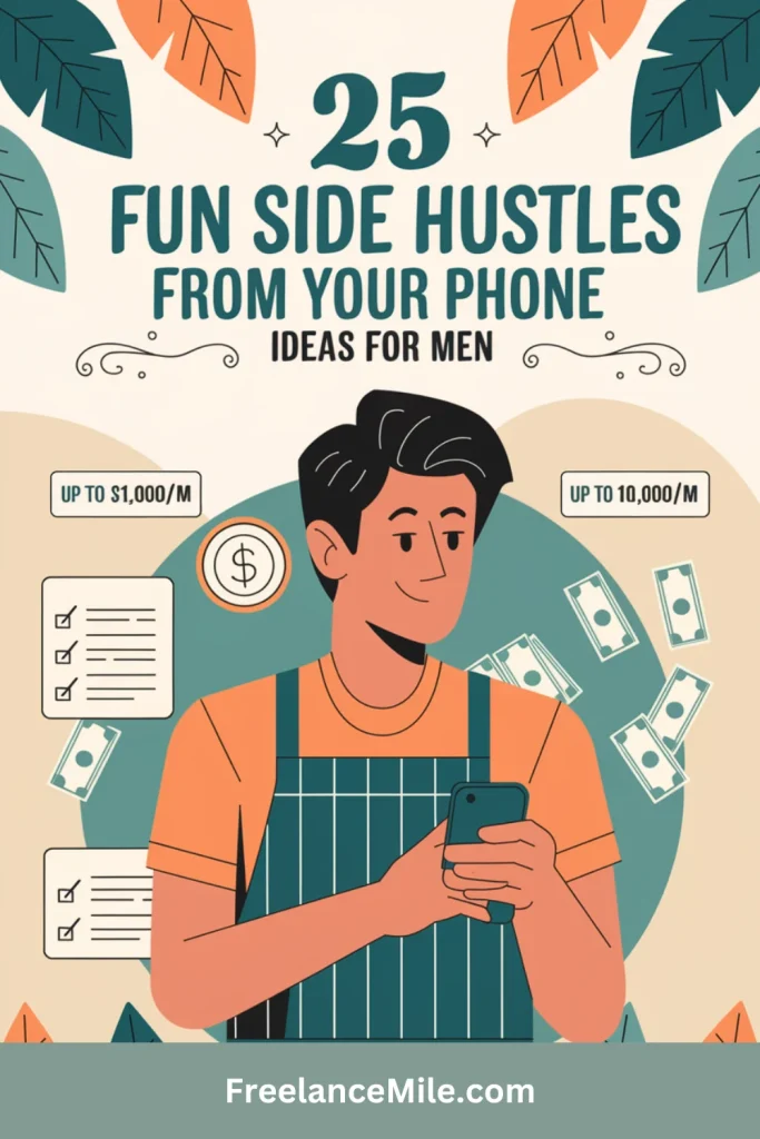25 Fun Side Hustles From Your Phone: Ideas for Men 25 Fun Side Hustles From Your Phone: Ideas for Men