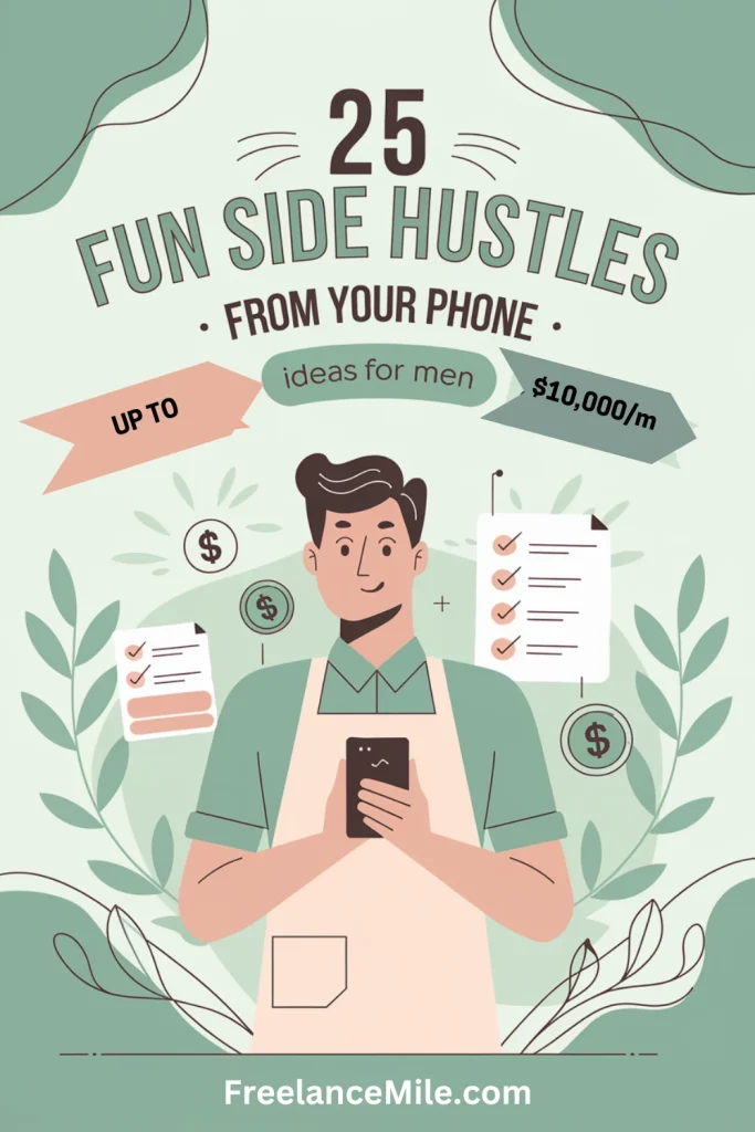 25 Fun Side Hustles From Your Phone: Ideas for Men 25 Fun Side Hustles From Your Phone: Ideas for Men