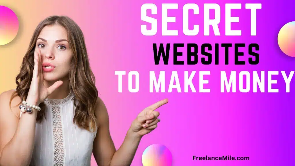 secret websites to make money