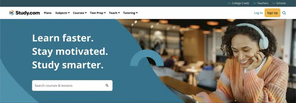 Screenshot Study.com