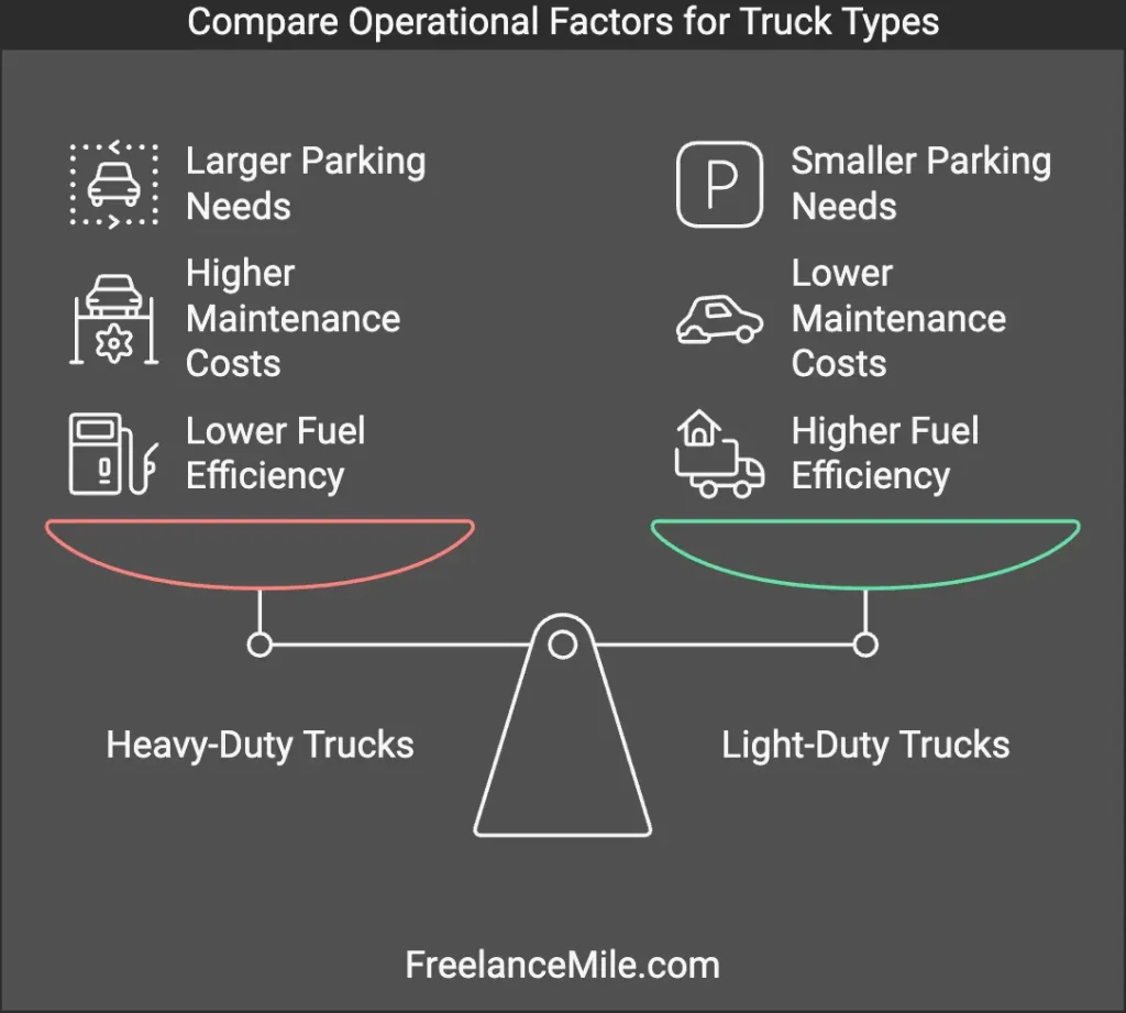 Compare Operational Factors for Truck Types Compare Operational Factors for Truck Types