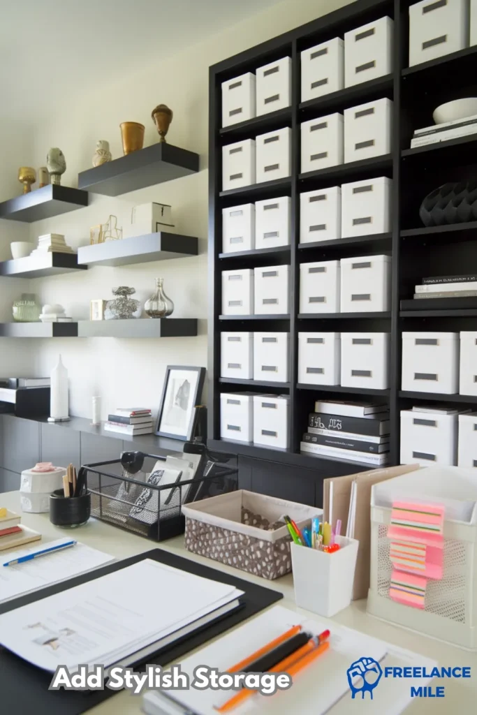 work from home office - Add Stylish Storage work from home office - Add Stylish Storage