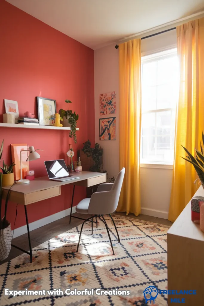 work from home office - Experiment with Colorful Creations work from home office - Experiment with Colorful Creations