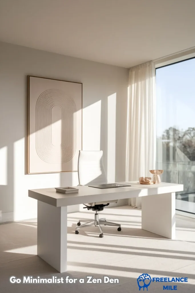 work from home office - Go Minimalist for a Zen Den work from home office - Go Minimalist for a Zen Den