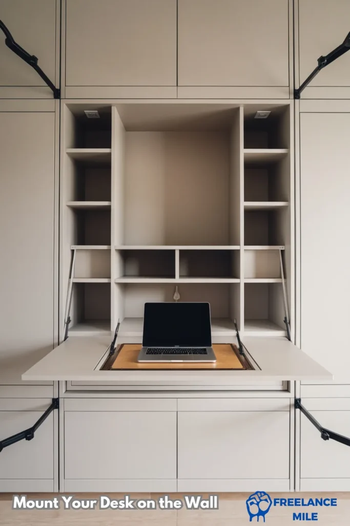 work from home office - Mount Your Desk on the Wall work from home office - Mount Your Desk on the Wall