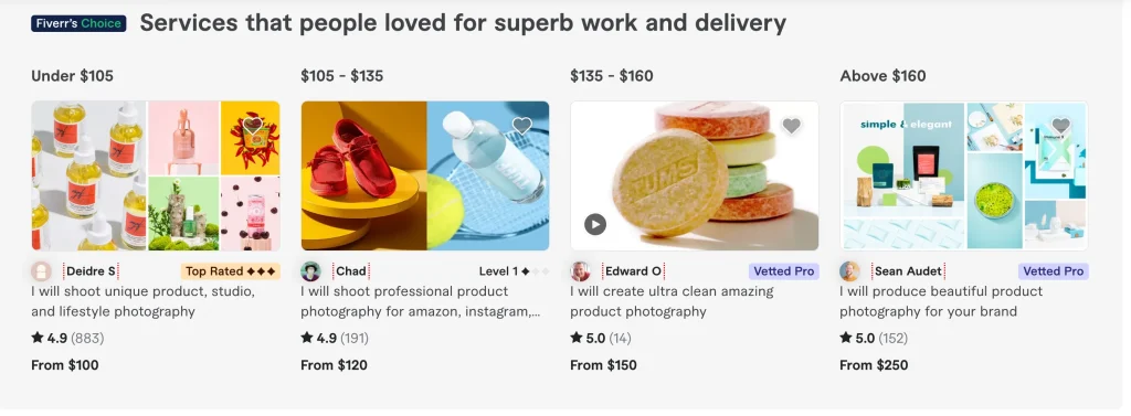 Photography Services on Fiverr Photography Services on Fiverr