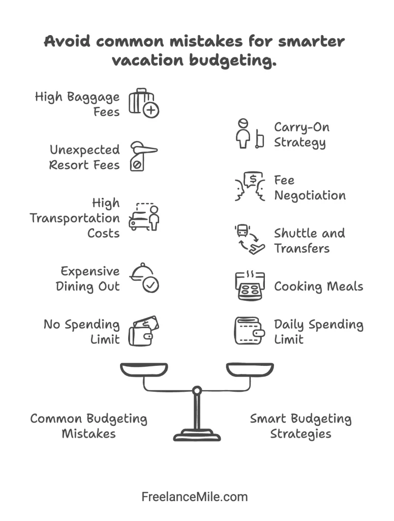Avoid common mistakes for smarter vacation budgeting. Avoid common mistakes for smarter vacation budgeting.