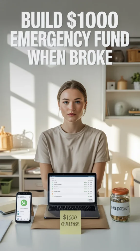 Money Saving Challenge: Build $1000 Emergency Fund When Broke
