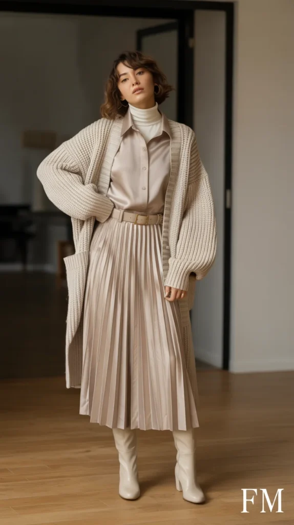 Cozy Cardigan + Midi Skirt Cozy Cardigan + Midi Skirt