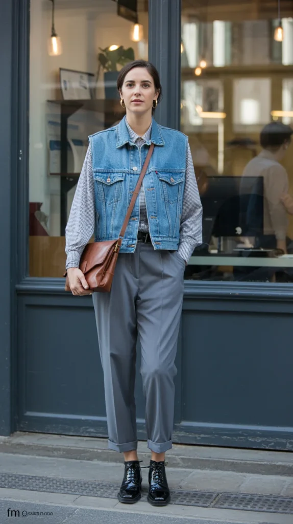 Layered Vest Ensemble