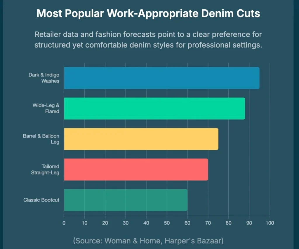 Most Popular Work-Appropriate Denim Cuts