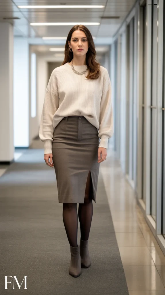 Pencil Skirt + Sweater Pencil Skirt + Sweater