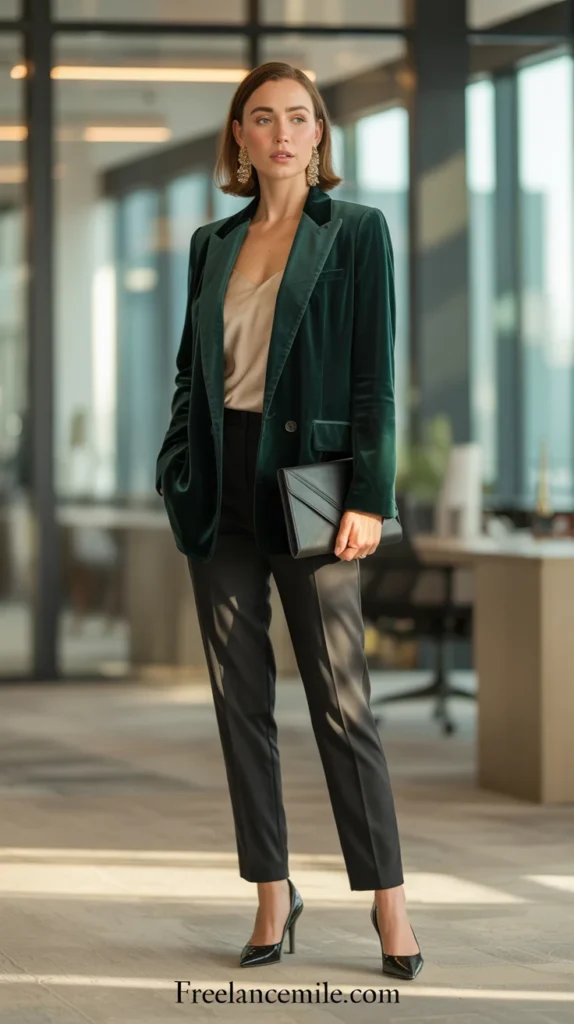 The Velvet Blazer Power Move