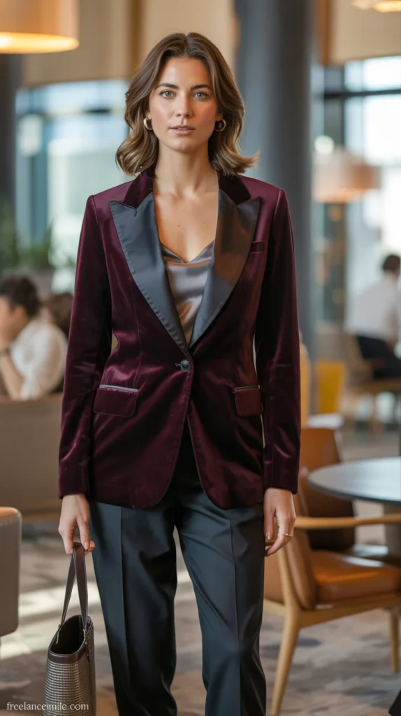 The Velvet Blazer Power Move