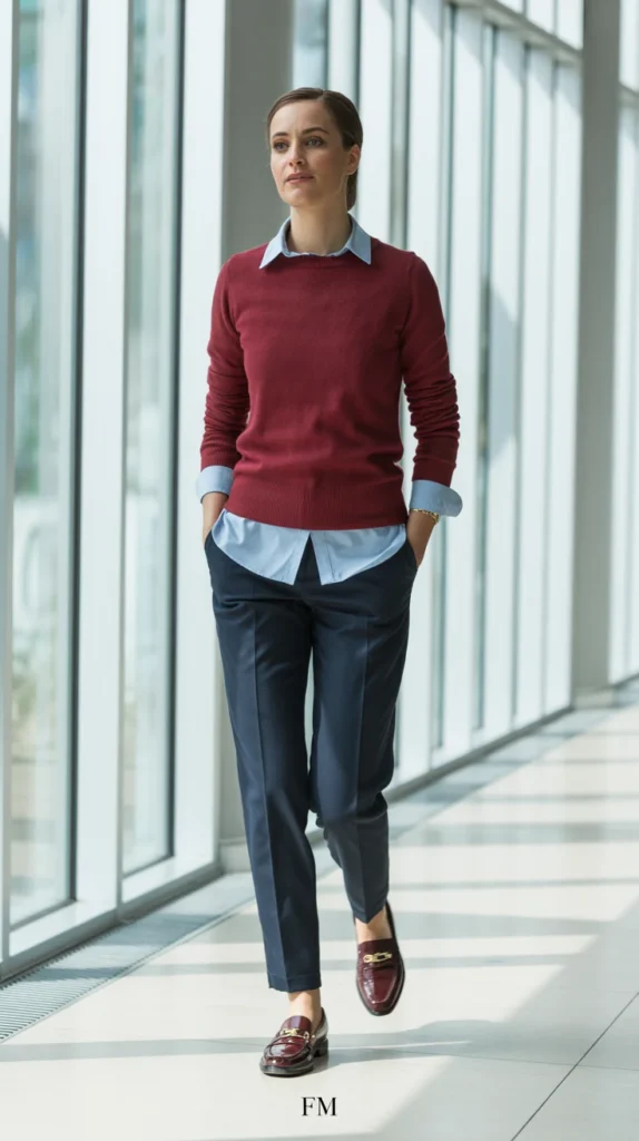 The Sweater and Collared Shirt Layer